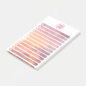 Pink Sky Clouds Stylish Business Logo To Do List ポストイット (アングル)