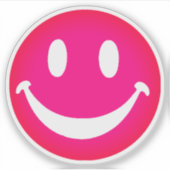PINK SMILEY シール (正面)
