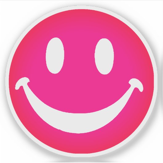 PINK SMILEY シール (正面)