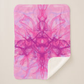 PINK SMOKE – およびモダン抽象芸術フラクタルアート –  シェルパブランケット (正面)