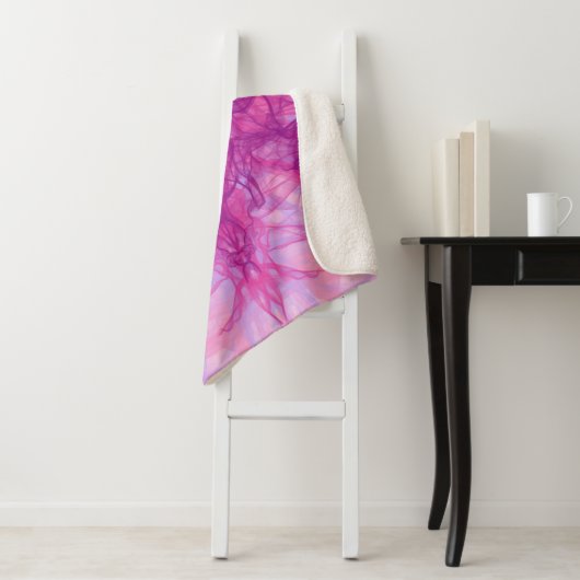 PINK SMOKE – およびモダン抽象芸術フラクタルアート –  シェルパブランケット (インサイチュ)