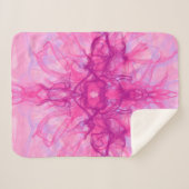 PINK SMOKE – およびモダン抽象芸術フラクタルアート –  シェルパブランケット (正面(横))