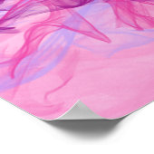 PINK SMOKE – およびモダン抽象芸術フラクタルアート –  ポスター (角)