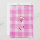 Pink, S'more Fun to be One, 1st Birthday 招待状 (裏面)