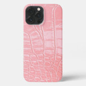 Pink Snake Leather Aesthetic iPhoneケース (裏面)