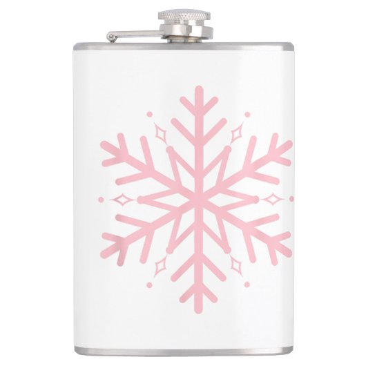 Pink Snowflake フラスク (正面)