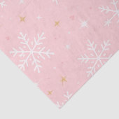 Pink Snowflake & Gold Sparkle Christmas  薄葉紙 (詳細)