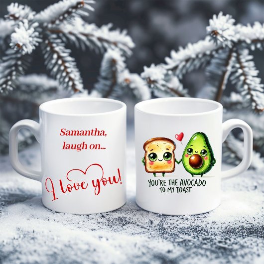 Pink Snowman Kids Mug Sweet Winter Forest Gift コーヒーマグカップ