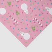 Pink Snowman Wrapping Paper  薄葉紙 (詳細)