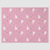 Pink Snowman Wrapping Paper  薄葉紙 (正面)