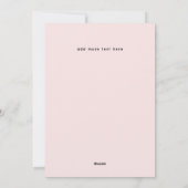 Pink Snowy A-Frames Winter Cabin Photo シーズンカード (裏面)