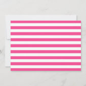 Pink Soccer Photo Birthday 招待状 (裏面)