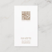 Pink Social モダン Media Instagramエレガント写真 名刺 (裏面)