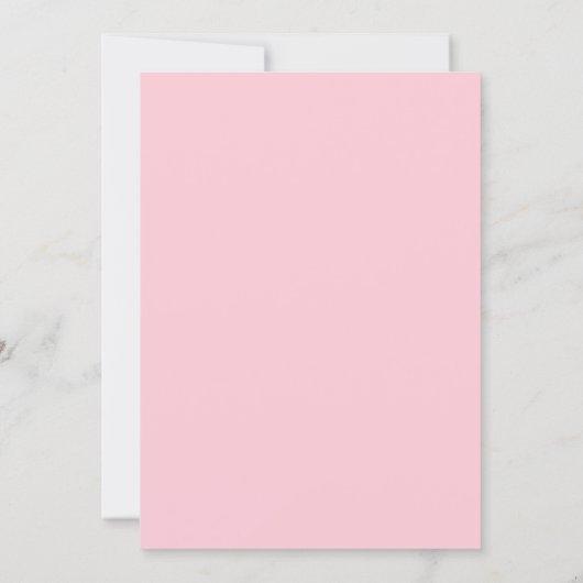 Pink soft floral wedding  招待状 (裏面)