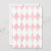 Pink Some Bunny Is Turning One 1st Birthday 招待状 (裏面)