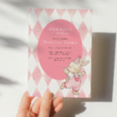 Pink Some Bunny Is Turning One 1st Birthday 招待状