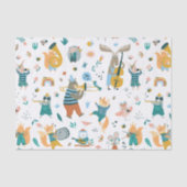 Pink Songbird with Animal Band 薄葉紙 (正面)