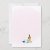 Pink Spa Party Birthday Invitation Pamper & Relax 招待状 (裏面)