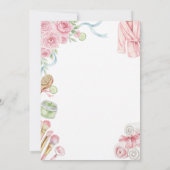 Pink Spa Party Invitation for Girl's 7th Birthday 招待状 (裏面)