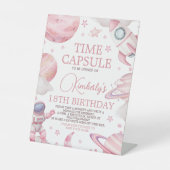 Pink Space 1st Birthday Time Capsule Sign 台座サイン (正面)