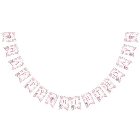 Pink Space 1st Trip Around the Sun Banner バンティングフラッグ (全)