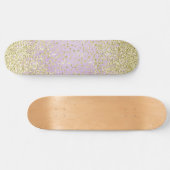 Pink Sparkle Glitter skateboard スケートボード (横)