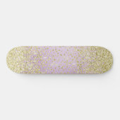 Pink Sparkle Glitter skateboard スケートボード (横)