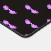Pink Sparkle Sunglasses Minimalist Pattern デスクマット (コーナー)