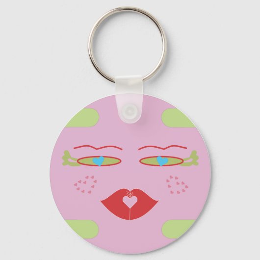 Pink Sponap, Cocorroli.ai キーホルダー (正面)