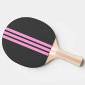 Pink Sport Stripe Ping Pong Paddle 卓球ラケット (横)