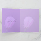 Pink Spring Blossom Flower Personalized Thank You カード (内部)