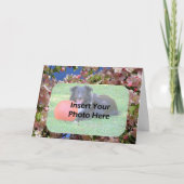 Pink Spring Blossoms Floral Frame Photo  カード (正面)