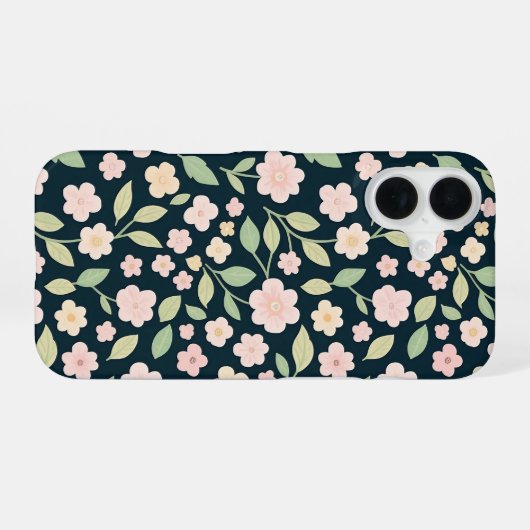 Pink Spring Elegance iPhone 16ケース (裏面横)