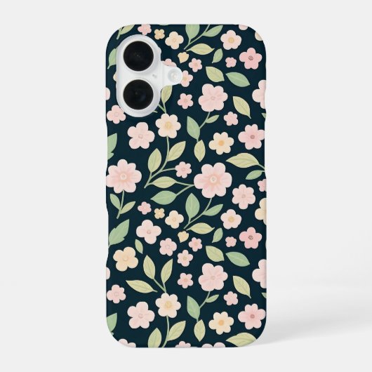Pink Spring Elegance iPhone 16ケース (裏面)