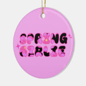 Pink Spring Girlie セラミックオーナメント (左)