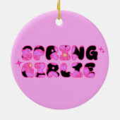 Pink Spring Girlie セラミックオーナメント (裏面)