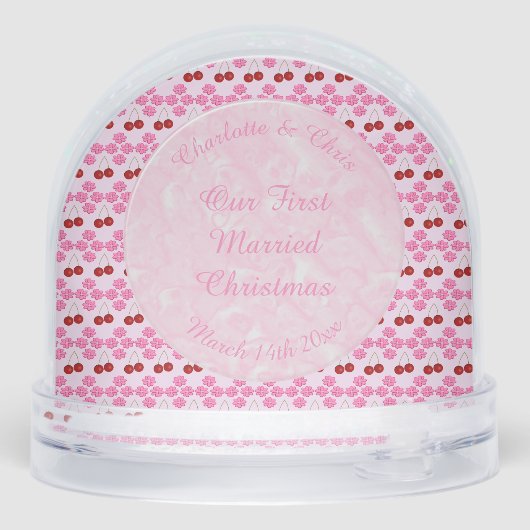 Pink Spring Wedding Cherry blossom and cherries (裏面)