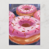 Pink Sprinkle Donuts Baking Pastry ポストカード (正面)