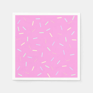 Pink Sprinkles Print Paper Bowl スタンダードカクテルナプキン