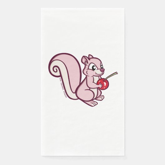 Pink Squirrel Long Napkin (正面)