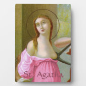 Pink St. Agatha (M 003) 5"x7" フォトプラーク (正面)