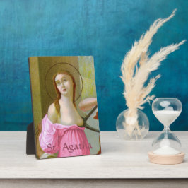 Pink St. Agatha (M 003) 5"x7" フォトプラーク