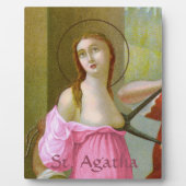 Pink St. Agatha (M 003) 8"x10" フォトプラーク (正面)