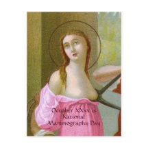 Pink St. Agatha (M 003) Postcard 2