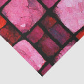 Pink Stained glass Tile Decoupage 薄葉紙 (詳細)