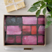 Pink Stained glass Tile Decoupage 薄葉紙 (ギフト)