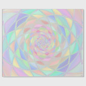 Pink Stained Glass Window Pastels ラッピングペーパー (フラット)