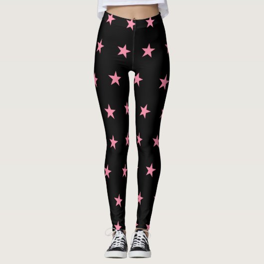 Pink Star レギンス (正面)