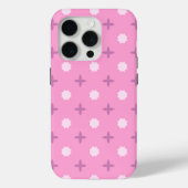 Pink Star Petal Dot Pattern Case-Mate iPhoneケース (裏面)