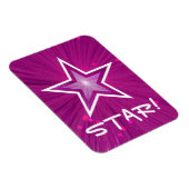 Pink Star「STAR!」フレキシブル磁石 マグネット (右側)